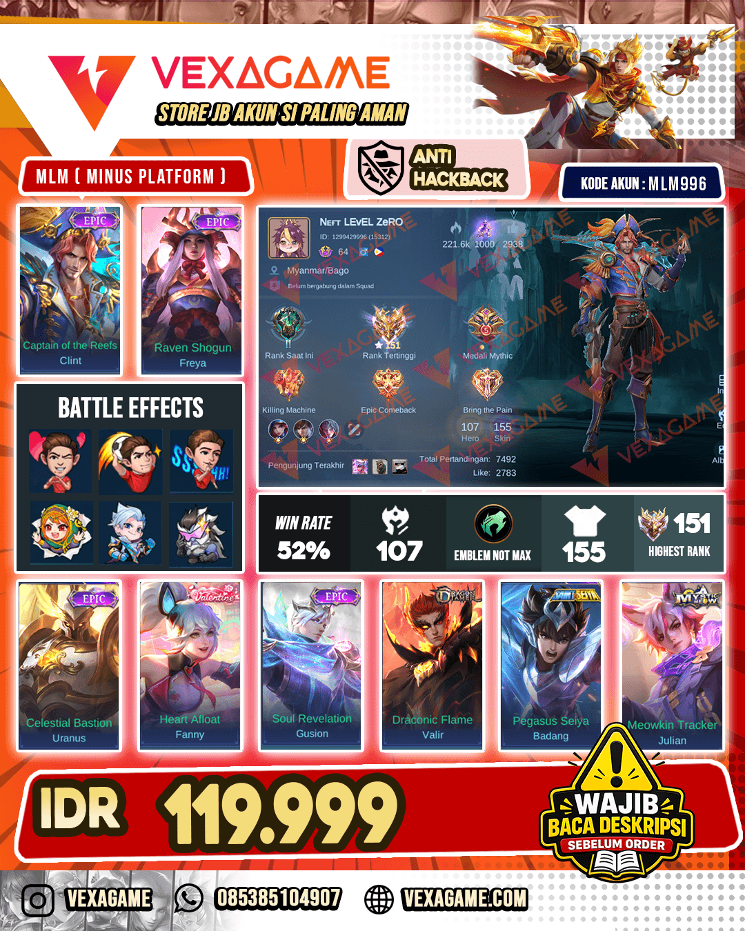 Clint Epic X Freya Epic | Ex Immortal