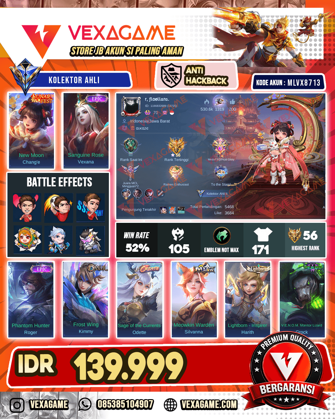 Change Lunar Fest | Vexana Epic