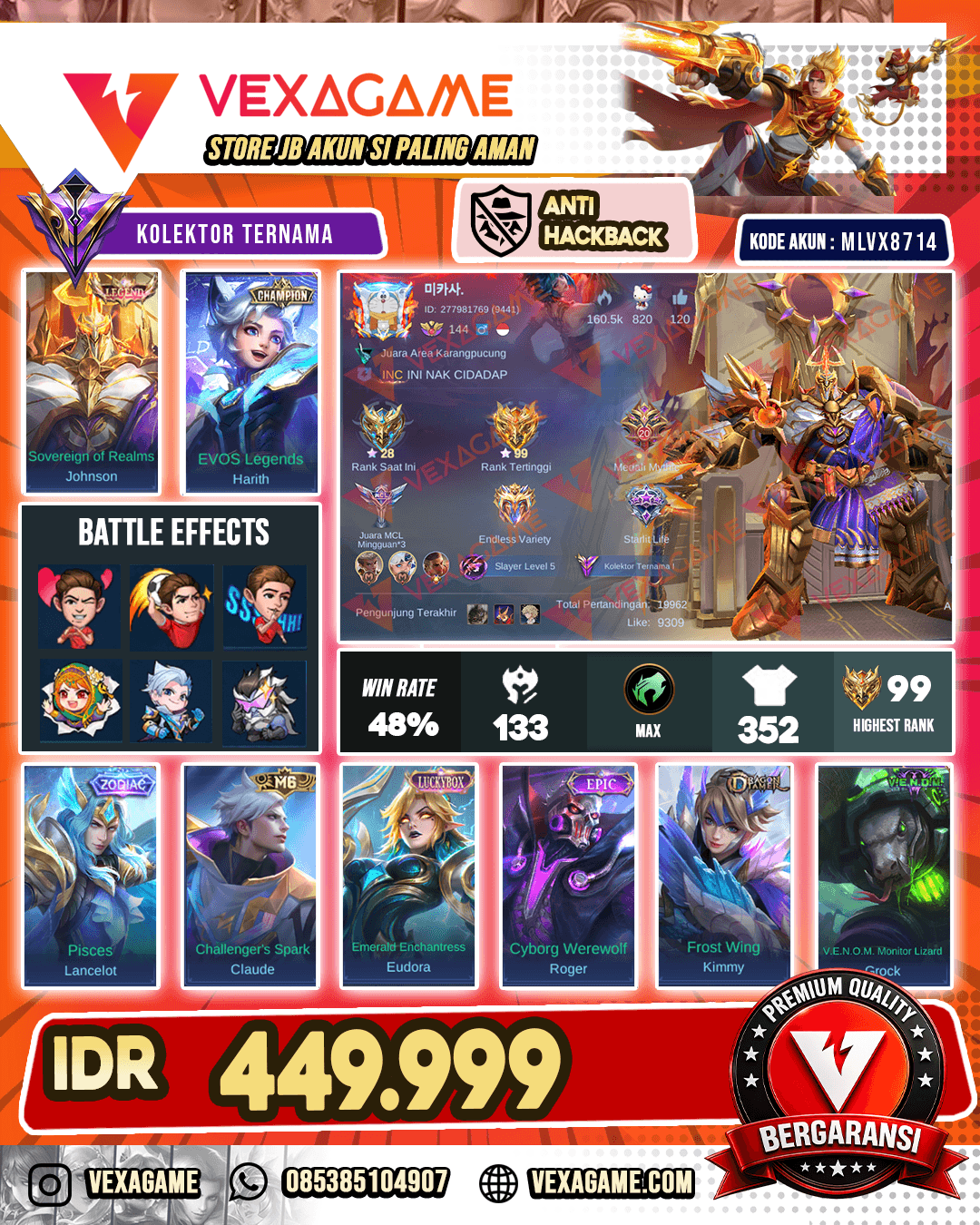 Jhonson Legend | Harrith Champion