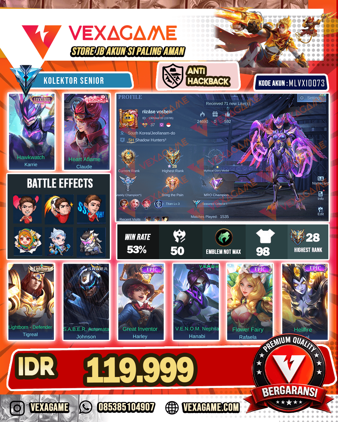 Karrie Luckybox | Claude Valentine