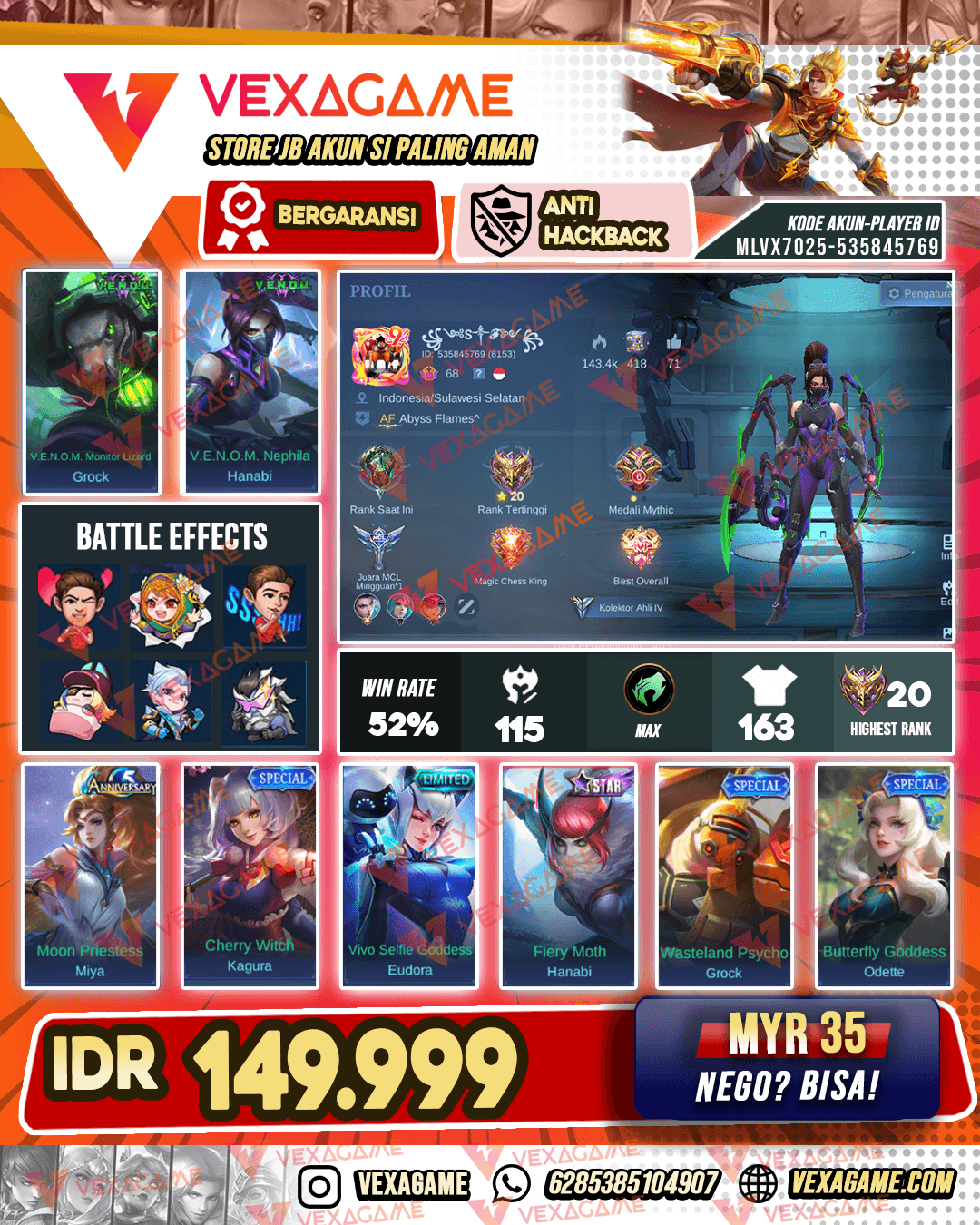 Hannabi Venom | Grock Venom | Emblem MAX