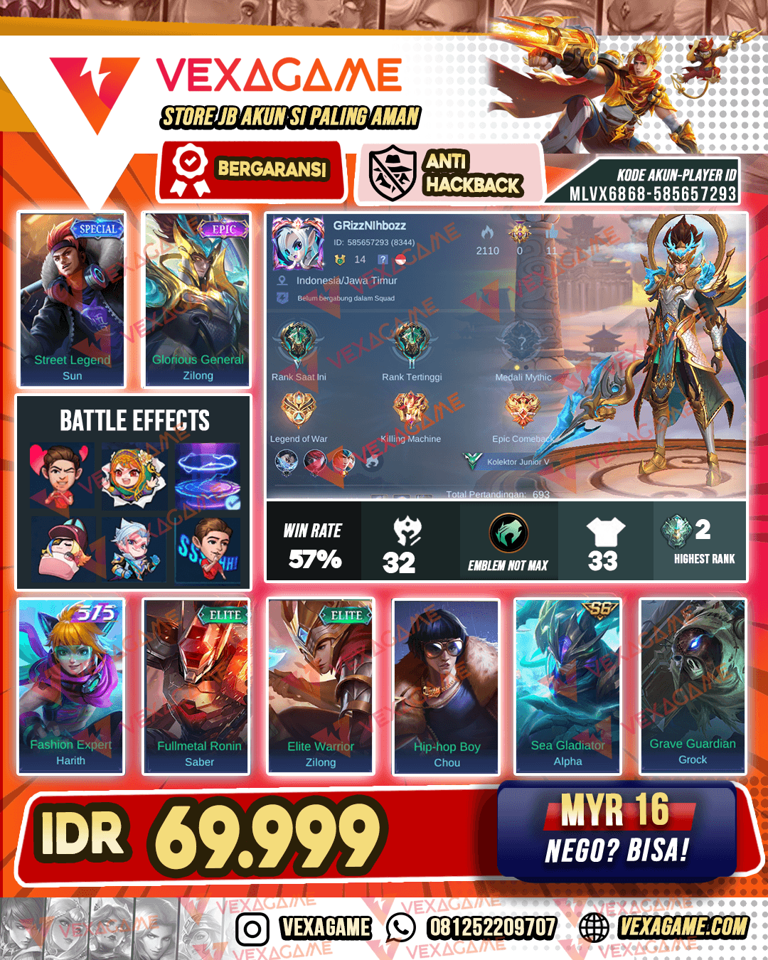 Akunn murah meriahh