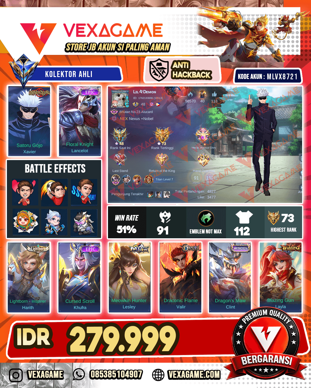 Xavier JJK | Lancelot Epic