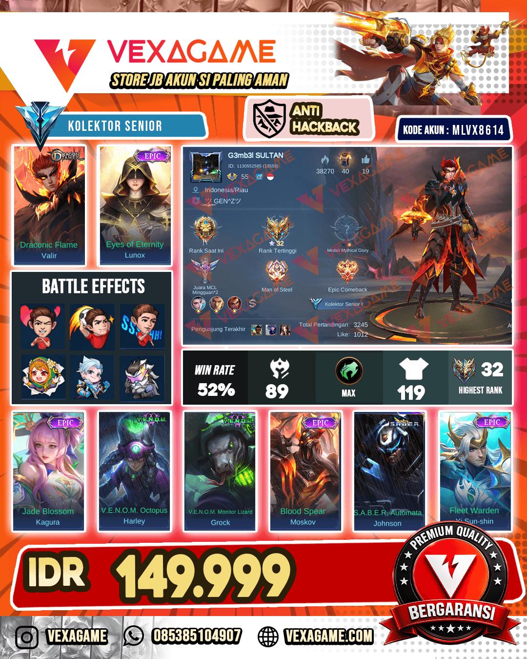Valir Dragon Tamer | Lunox Epic