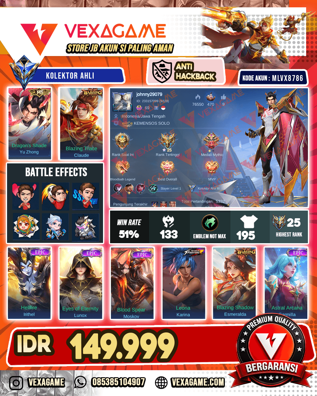Yu Zhong M5 X Claude Blazing
