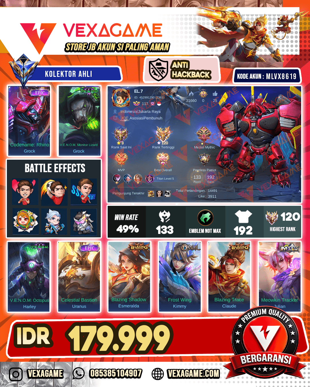 Grock Epic | Grock Venom Ex Immo