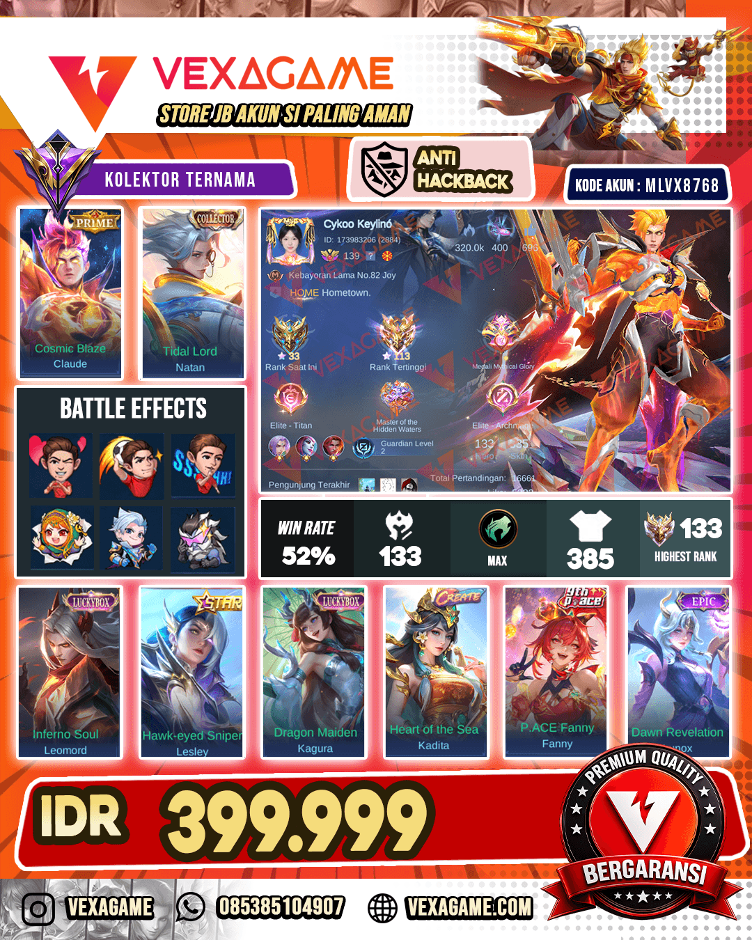 Claude Prime | Natan Collector | 2 Lucktbox Ex Immo