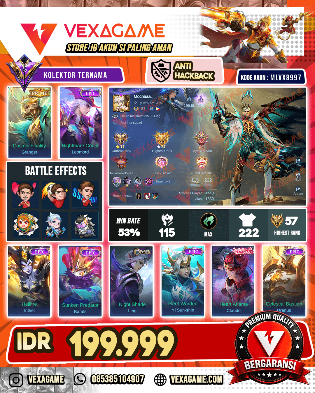 Gusion Epic X Fanny Lightborn