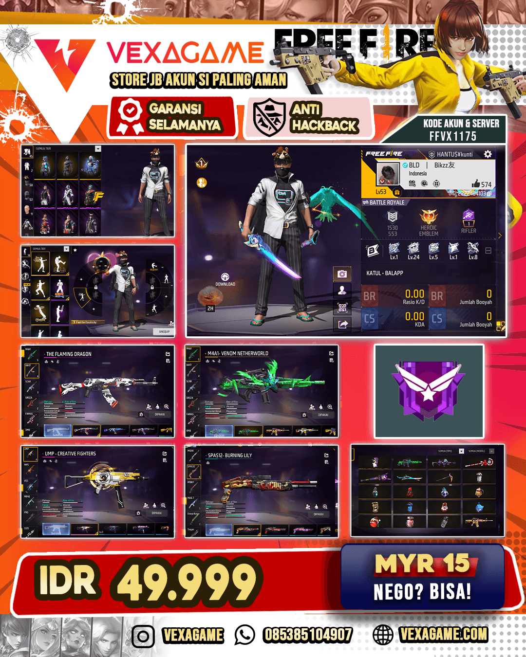 AKUN FF MURAH