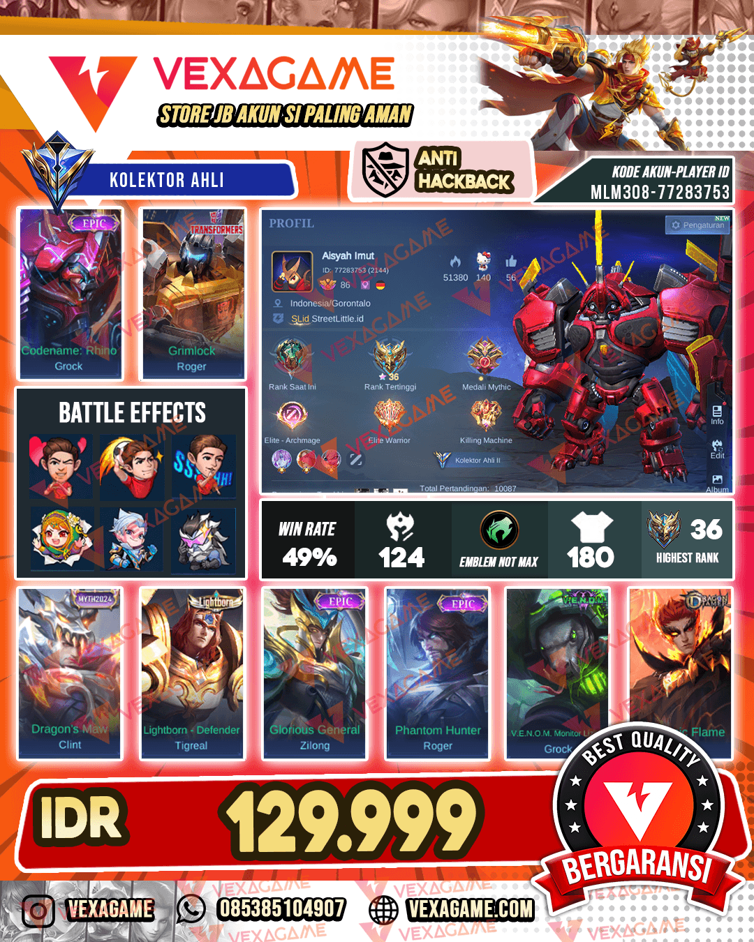 Grock Epic | Roger Transformers | Emblem Max