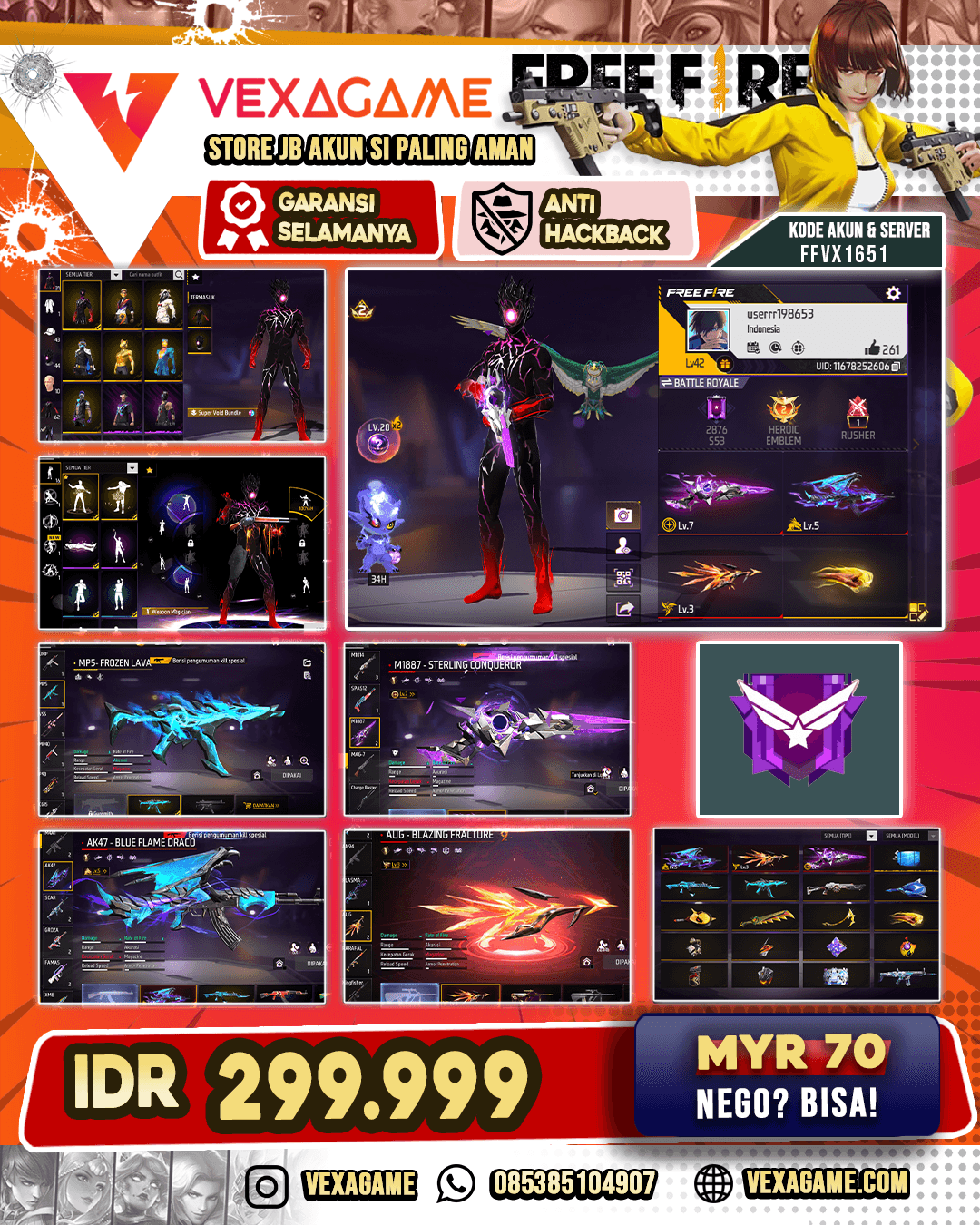 3 EVO 1 Max | SG 2 Rasa | Bundle Void | Vault 50++