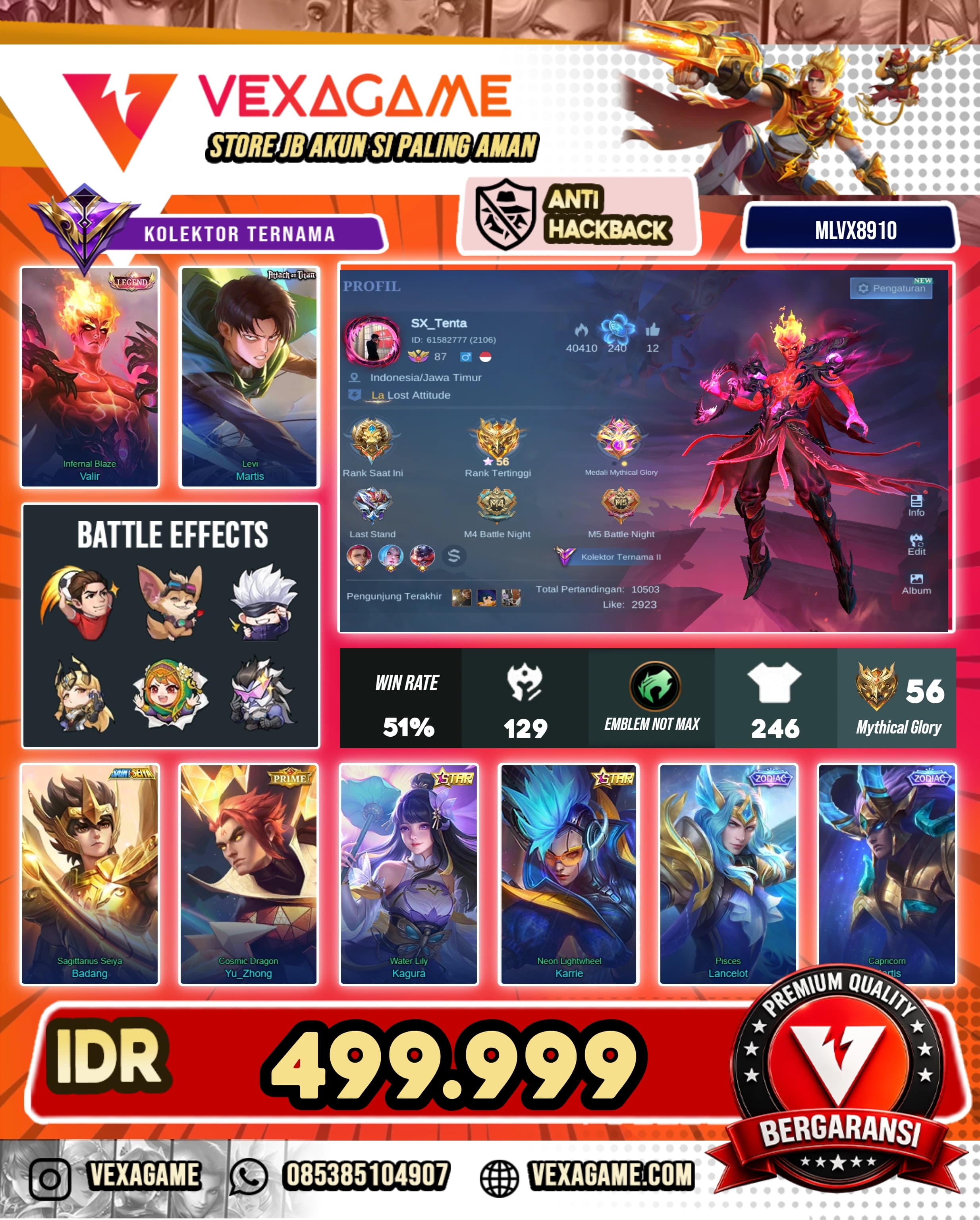 Valir Legend X Martis AoT | Badang Saint Seiya Gold | 2 Annual Star
