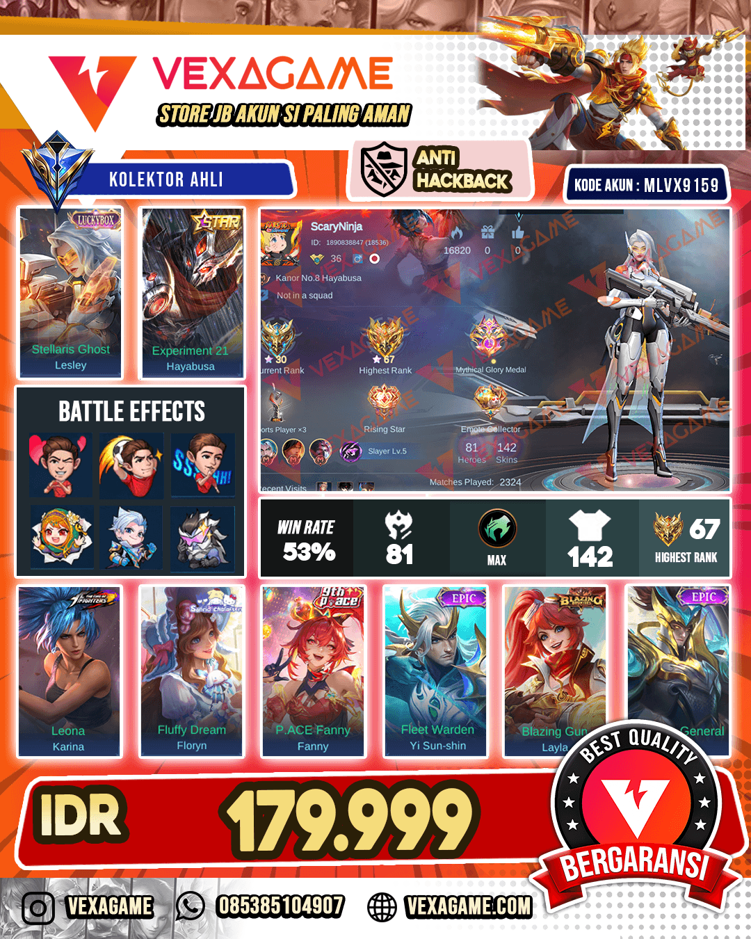 Lesley Luckybox | Hayabusa Annual Star