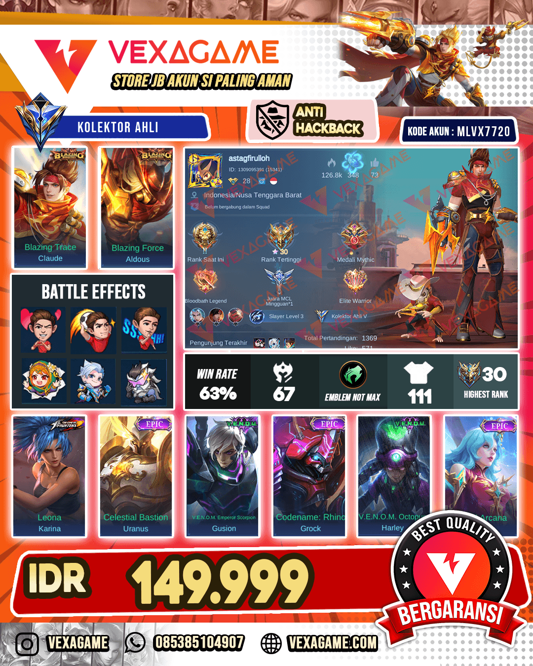 Cluade Blazing | Aldous Blazing