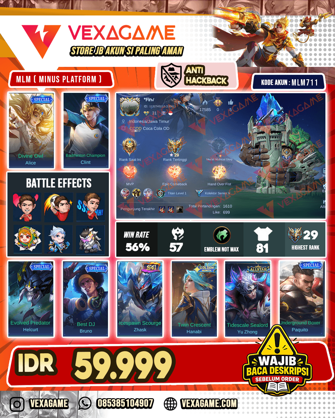 Akun Murah Harga Pelajar