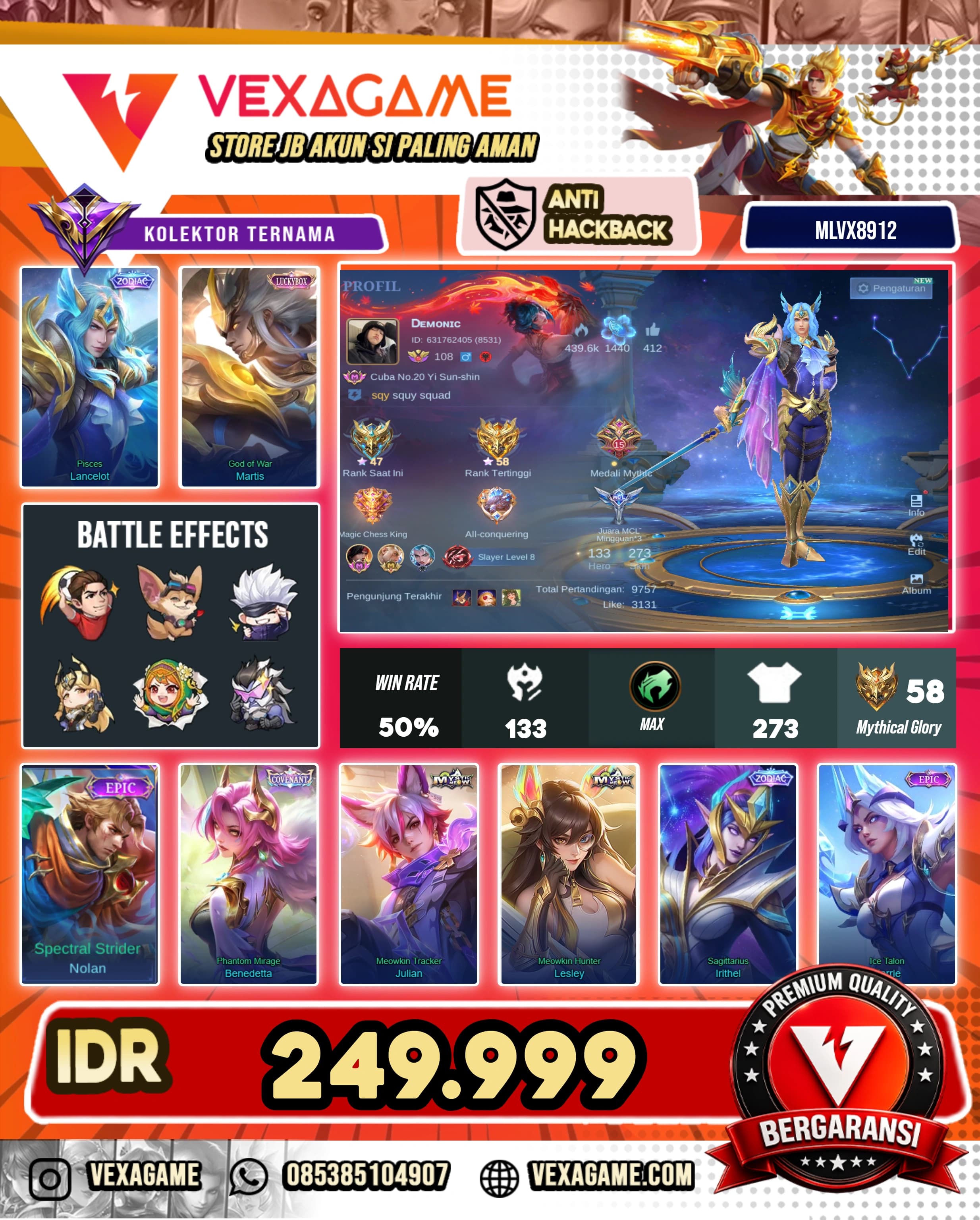 Lancelot Zodiac X Martis Luckybox