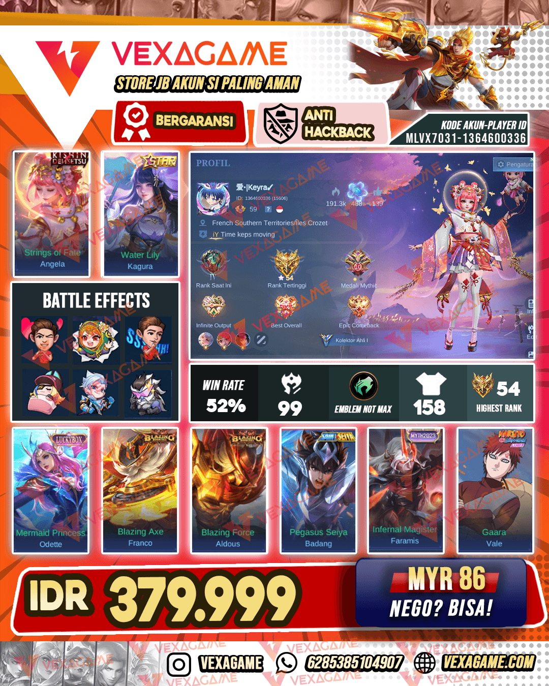 Angela Kishin | Change Lunar Fest | Kagura Annual Star | Oddete Luckybox