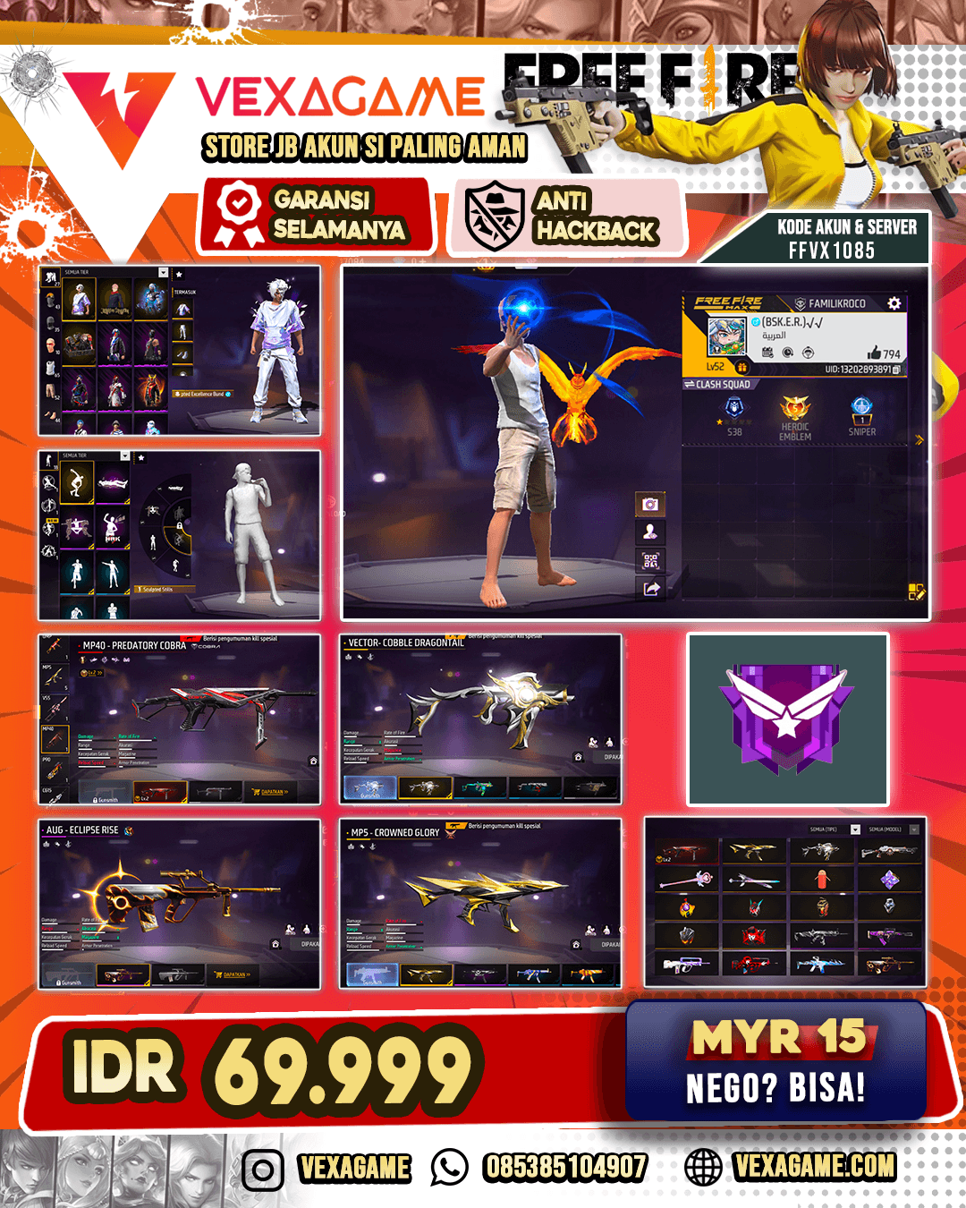 EVO MP40 | MP5 GLORY | VECTOR DRAGONTAIL | VAULT 60+