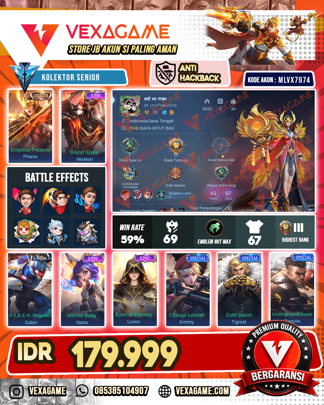 Pharsa Collector | Moskov Epic