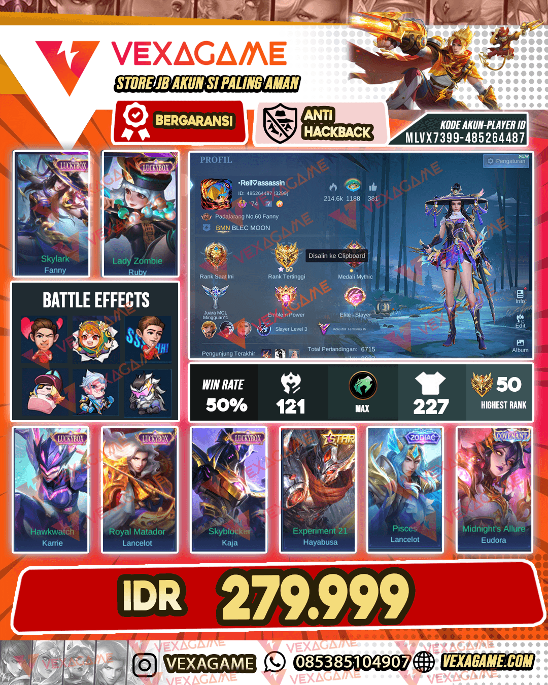 5 Luckybox X Hayabusa Annual Star | Emblem MAX