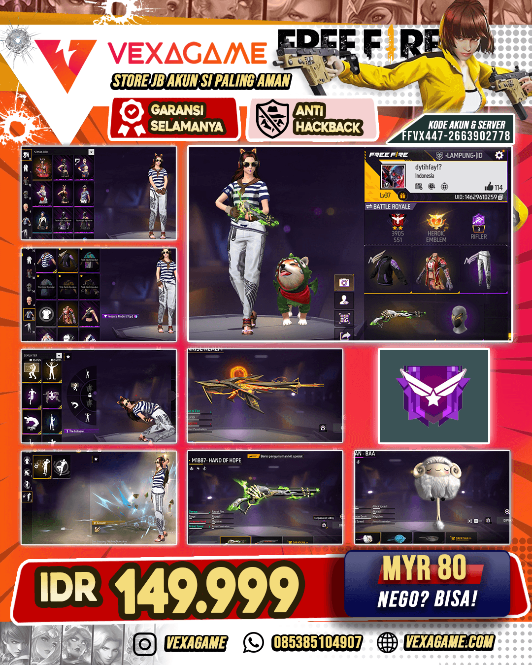 SG Lumut | M4A1 Sunrise Realm | Akun Murah Harga Pelajar