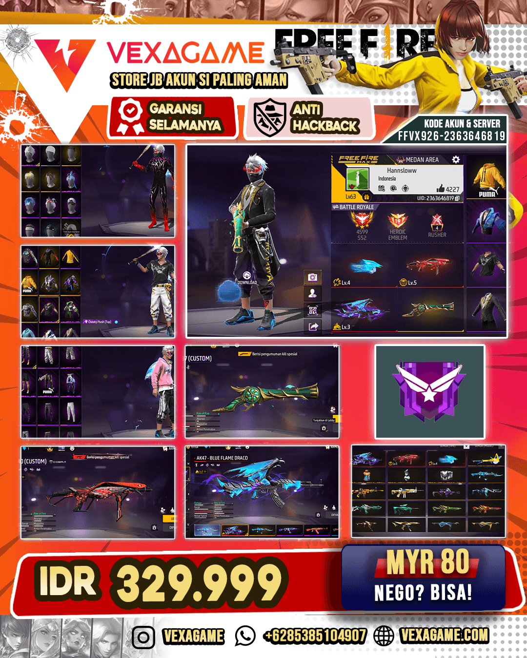 VAULT OTW 300 HALF GHOIB GENJI ON VOID ON SPEK CEES GANTENG EVO 3 MAX 1 SG 3 RASA