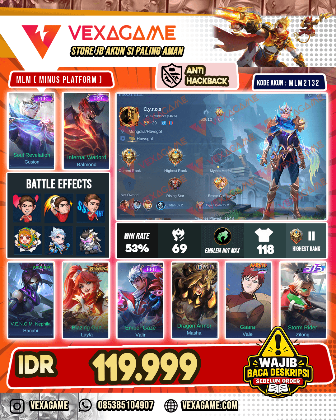 Gusion Epic | Balmond Epic