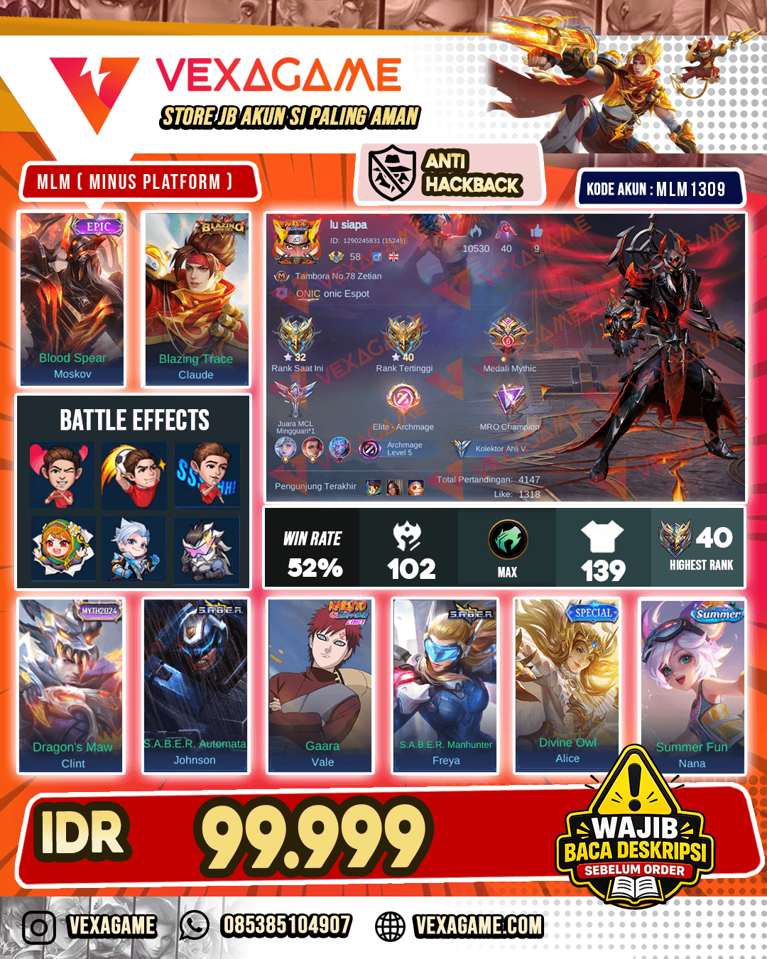 Moskov Epic | Claude Blazing