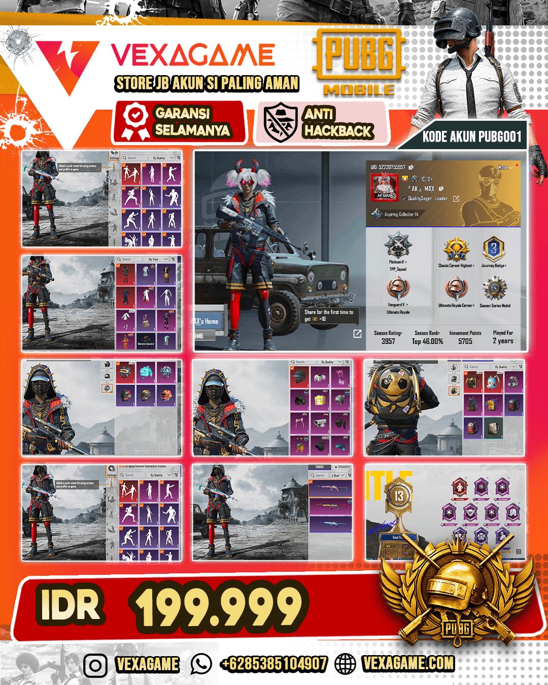 Set mytic 4 | Weapon Lab 4 max 1 | Kill massage 1 | Title Overachiver