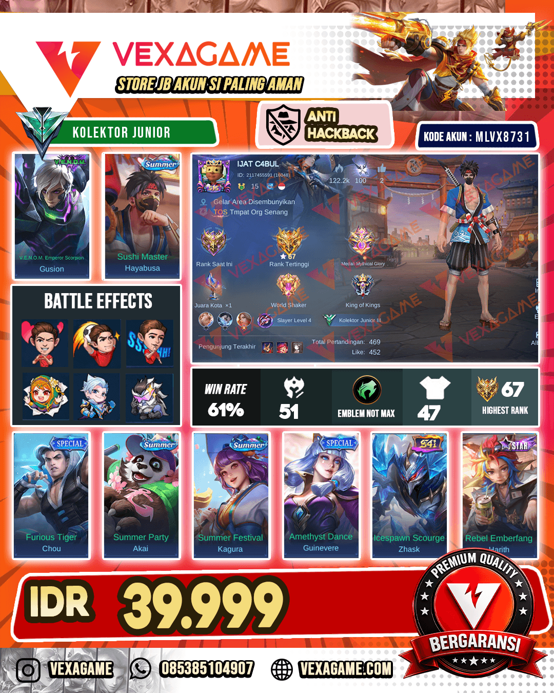 Akun Murah Harga Pelajar