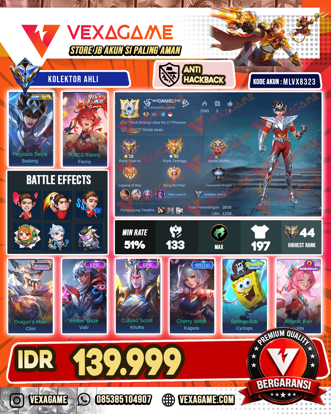 Fanny P Ace X Badang Saint Seiya