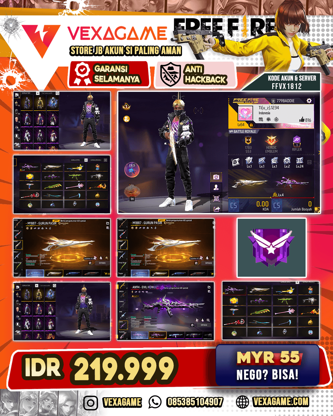 EVO AN94 | SG GURUN | VAULT 100++ | KATANA ON