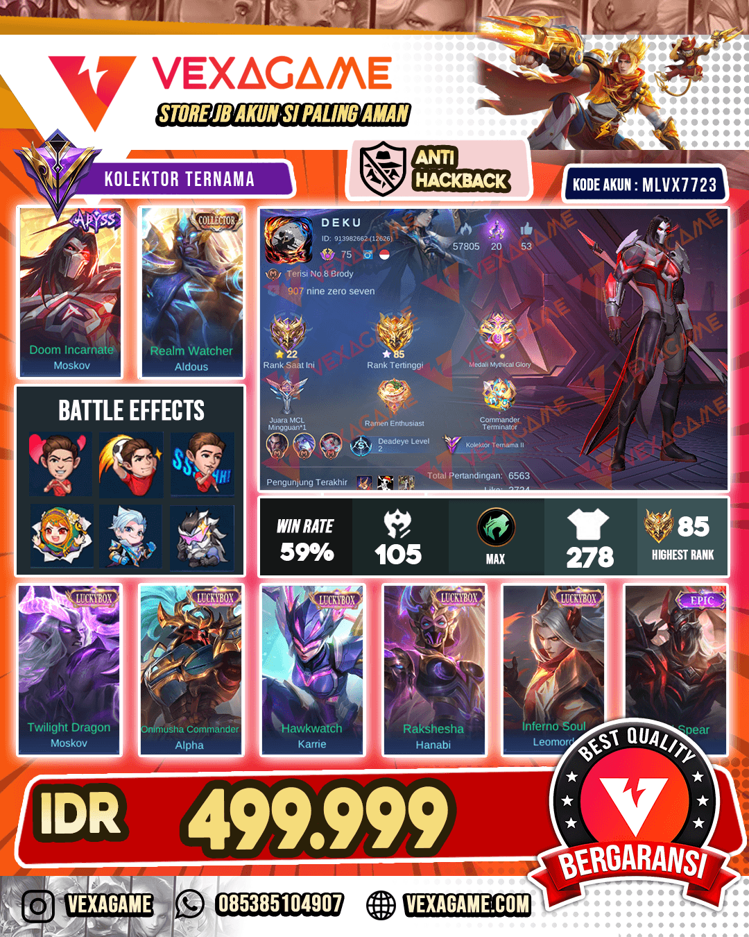 Moskov Abys | 5 Luckybox | Collector Aldous | Brody Stun