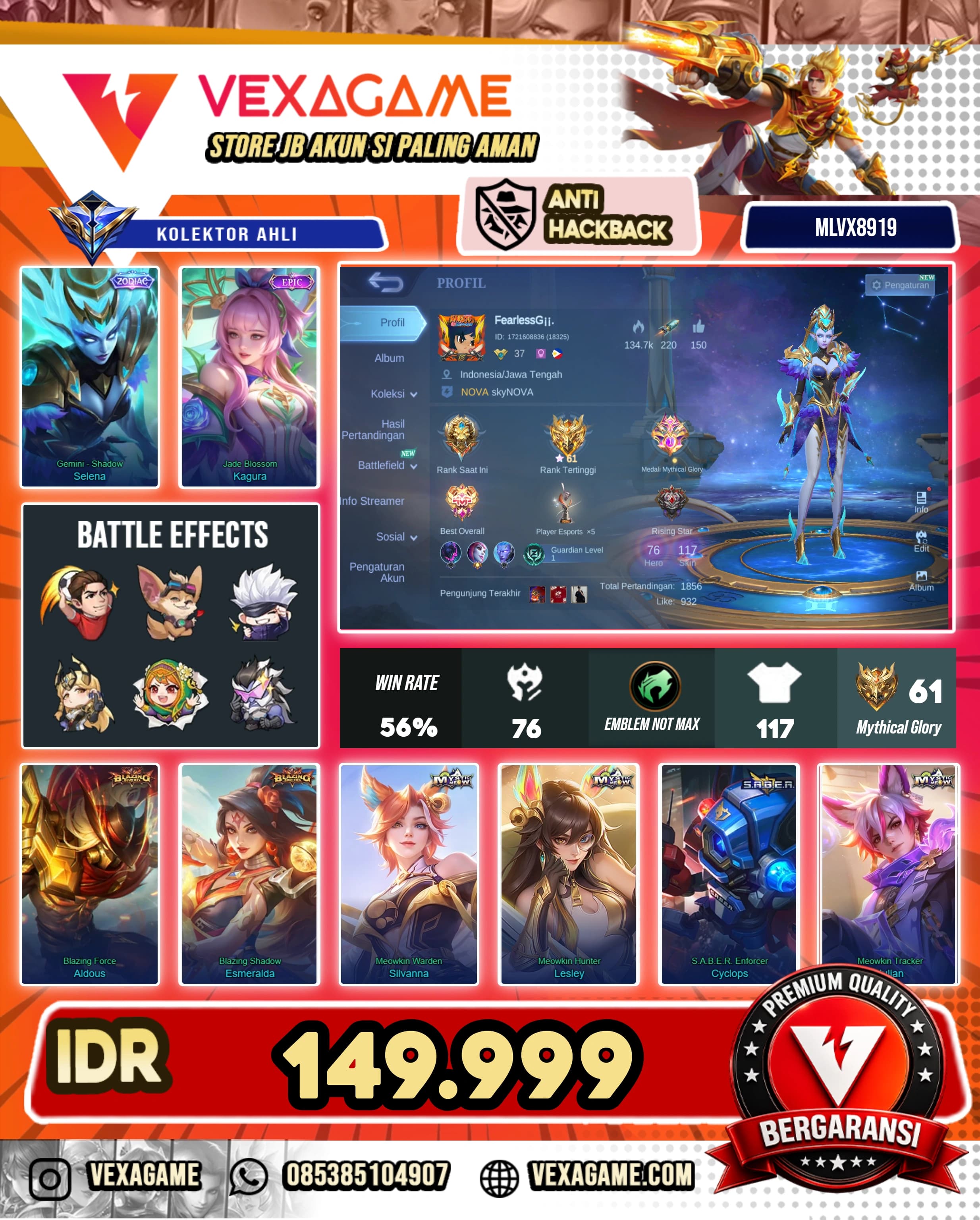 Selena Zodiac X Kagura Epic