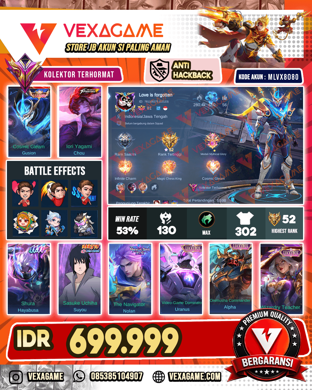 Gusion legend | Chou KOF | Hayabusa 11.11 | Su You Sasuke