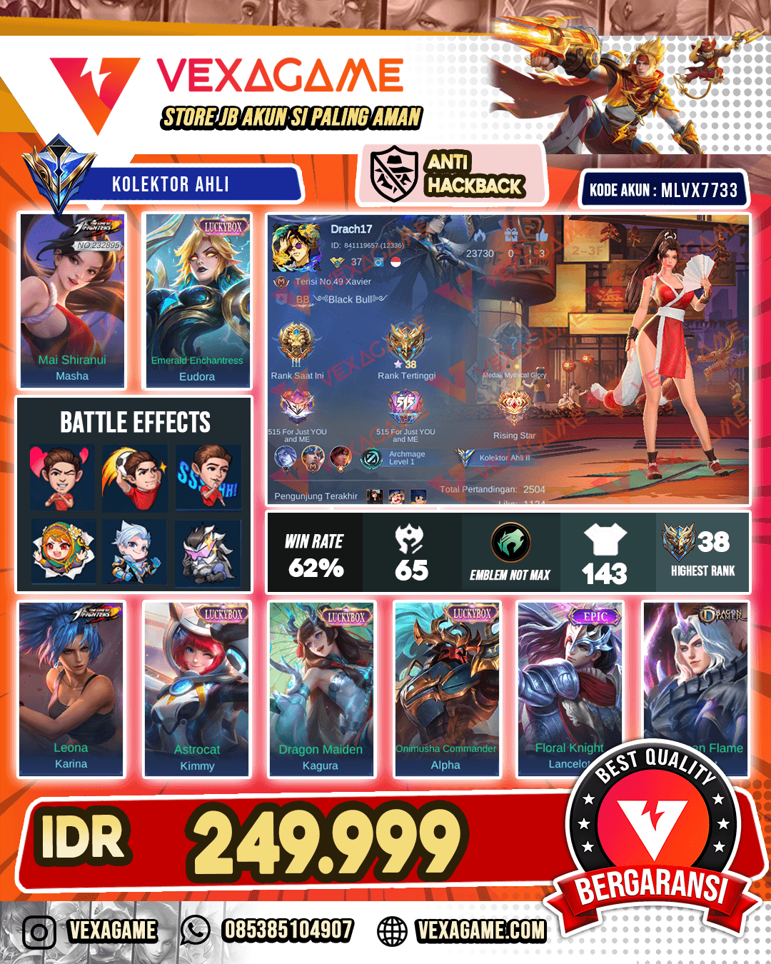 Masha KOF X 4 Luckybox
