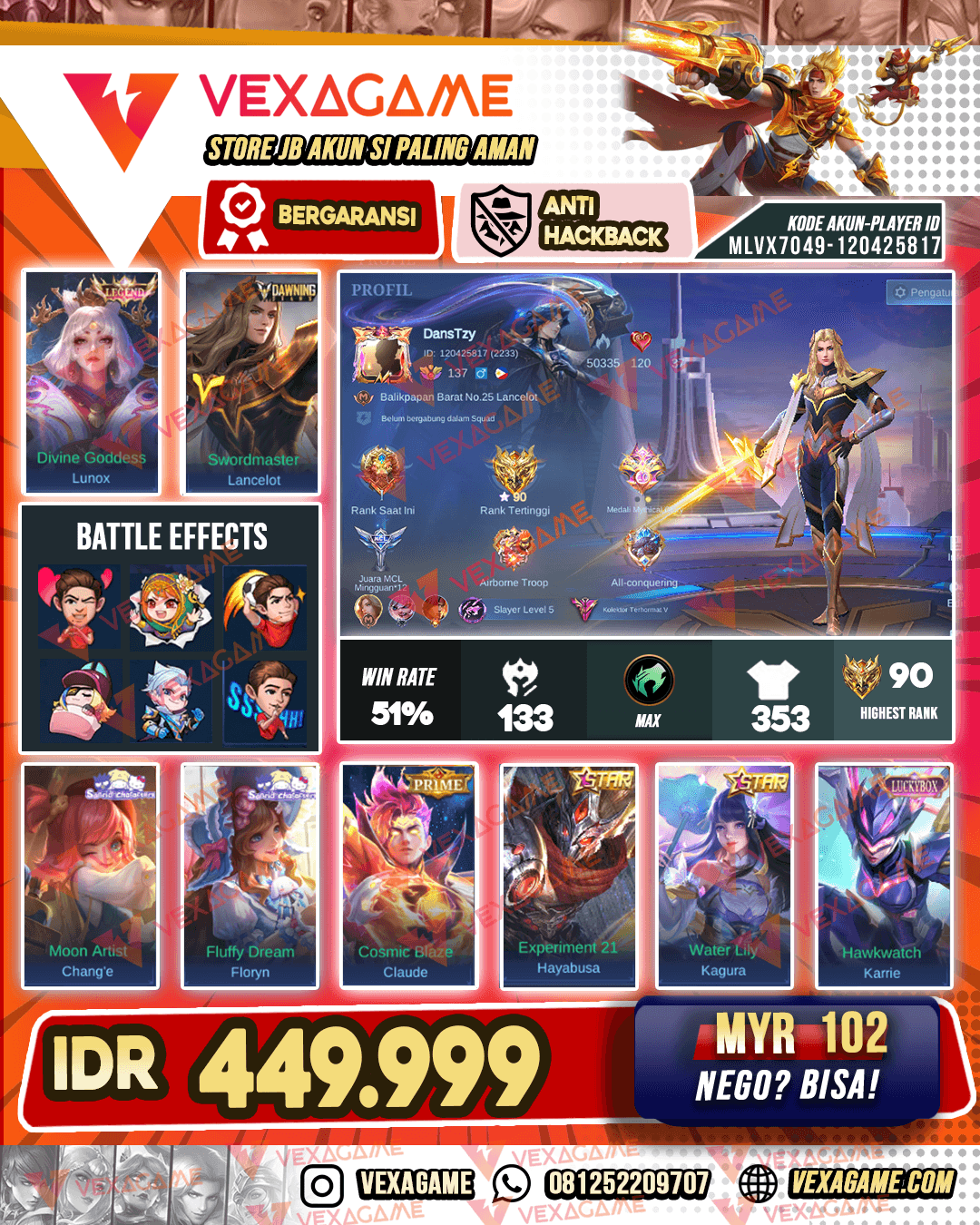 Lancelot Bren X Lancelot Legend | Change Sanrio | 2 Luckybox | Emblem MAX |