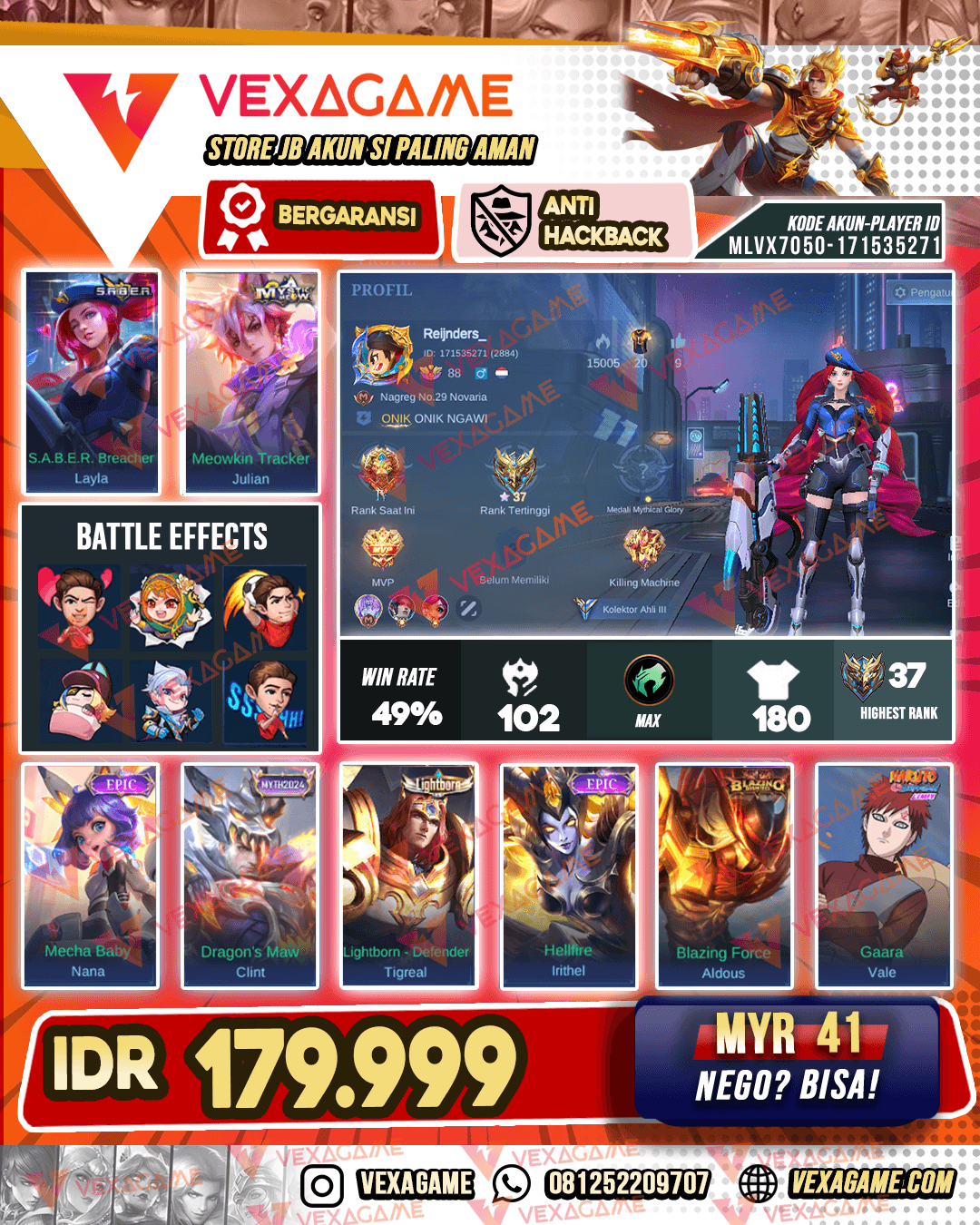 Layla Saber X Julian Miaw | Emblem MAX