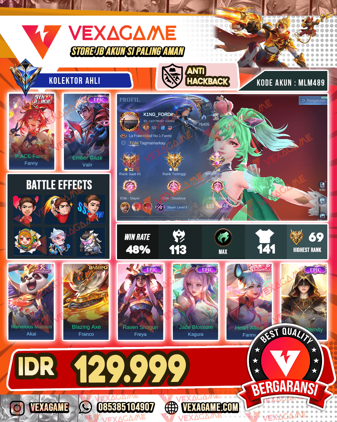 Fanny Pace | Valir Epic | Emblem MAX