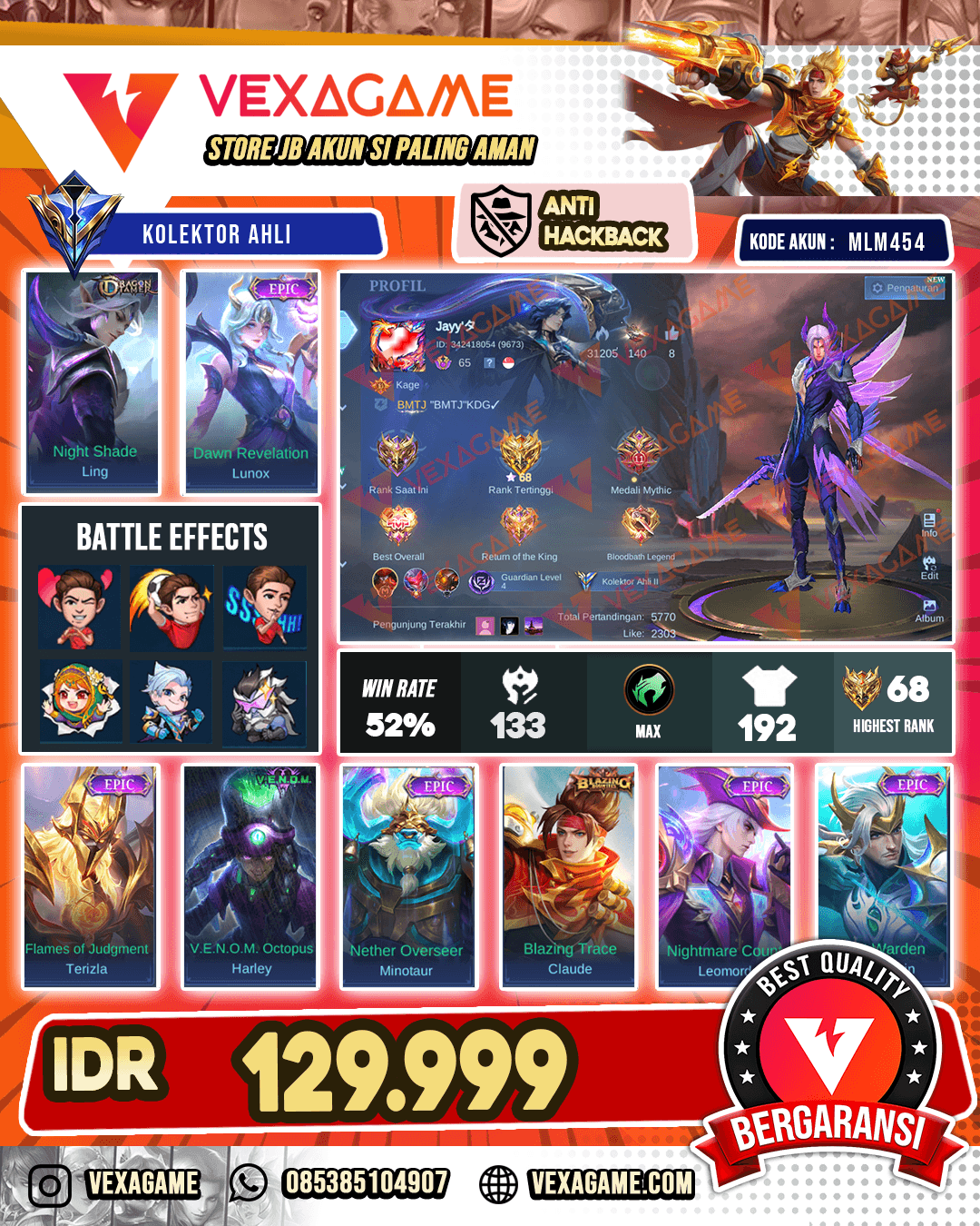 Ling Dragon Tamer | Lunox Epic | Emblem Hero Max