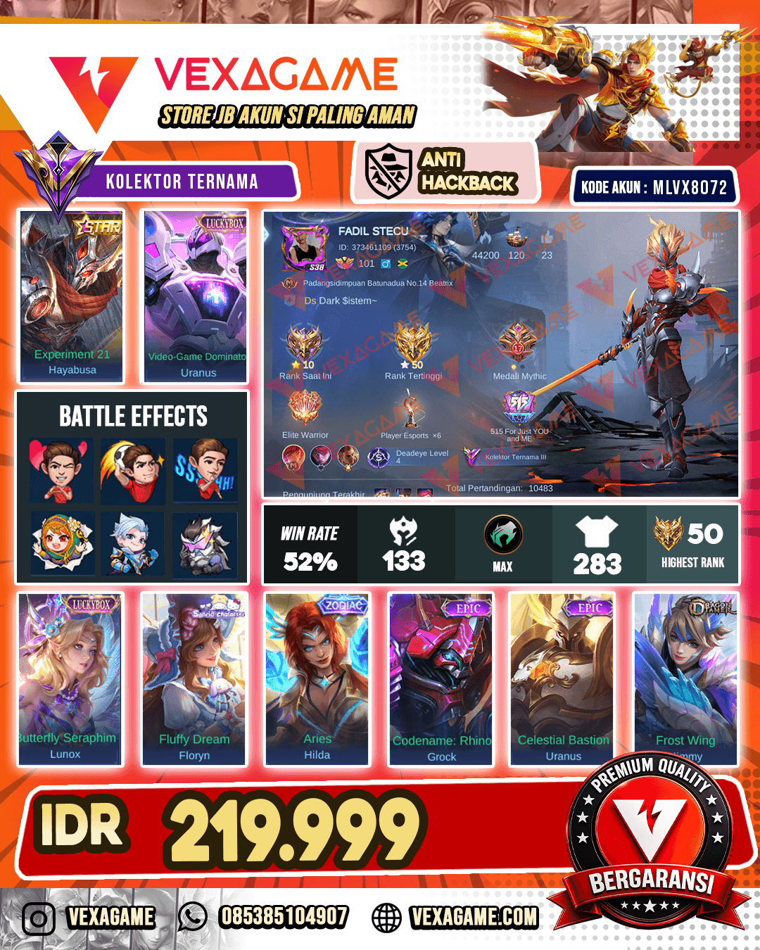 Hayabusa Annual Star | Uranus Luckybox | Lunox Luckybox
