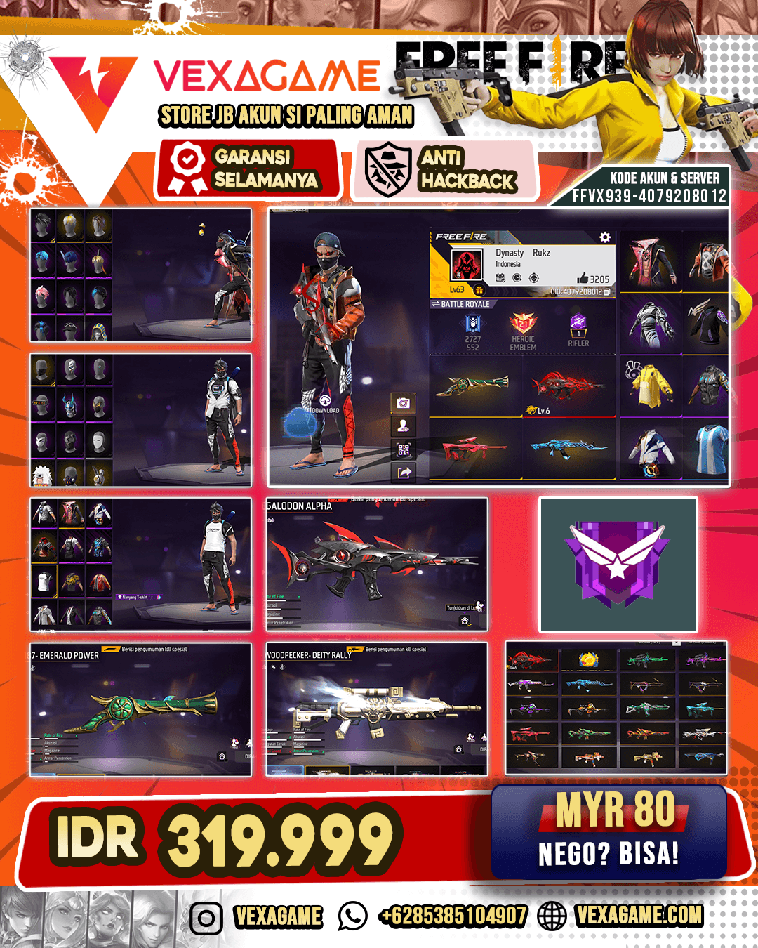 1 EVO OTW MAX | ANGEL ON | SG 3 RASA | VAULT 300 ++