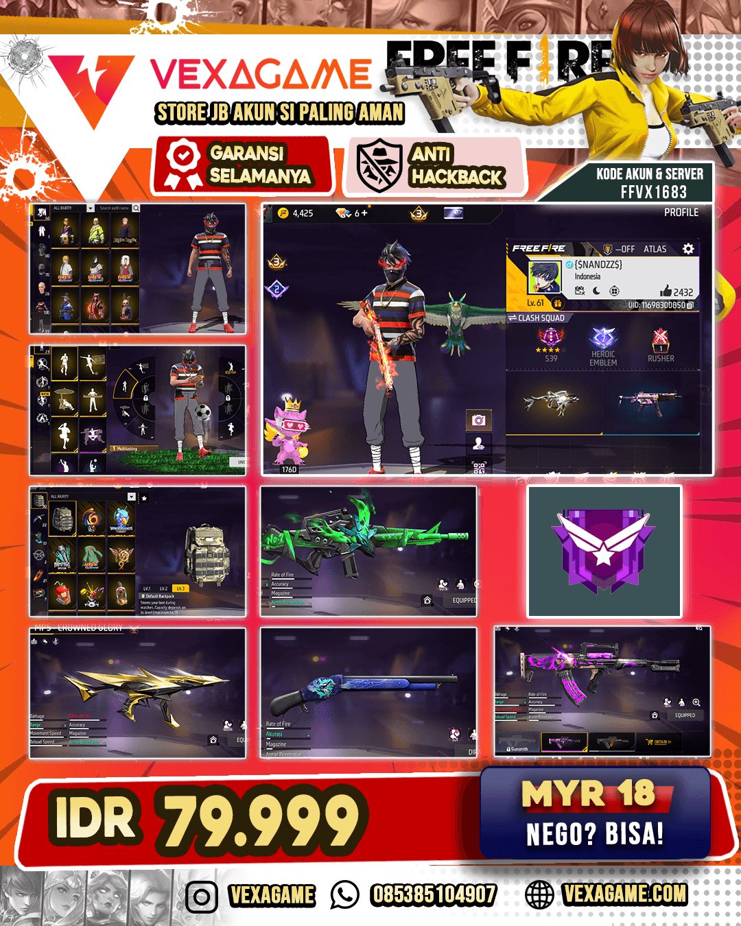 Akun FF Murah | Cn on 2