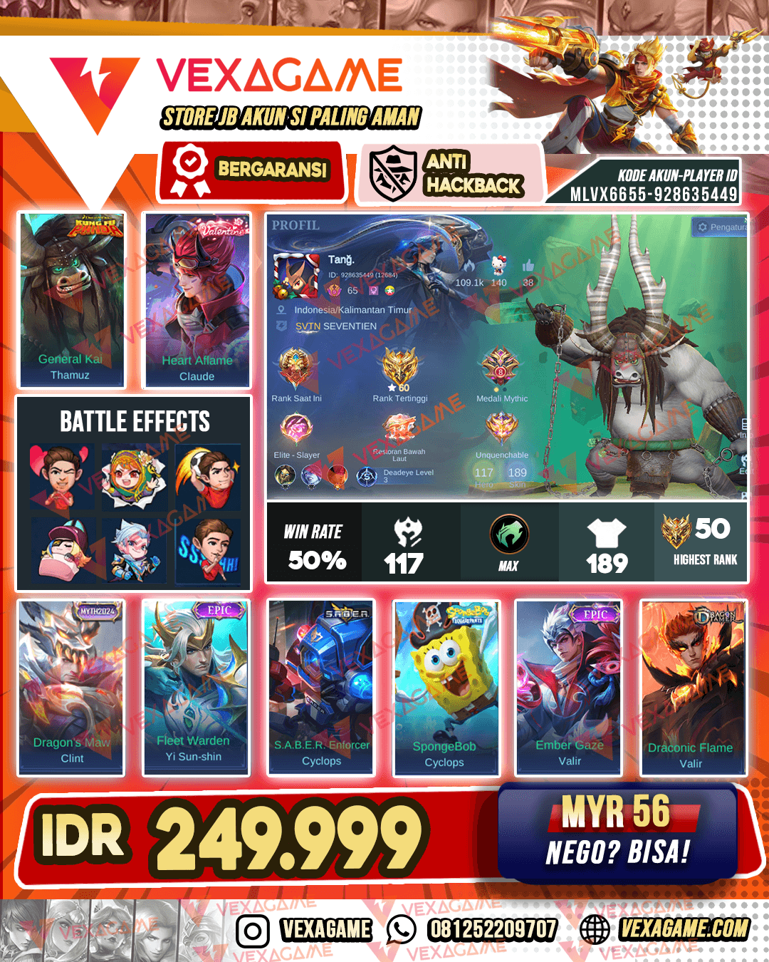 Tamuz Kungfu Panda | Claude Valentine | Emblem MAX