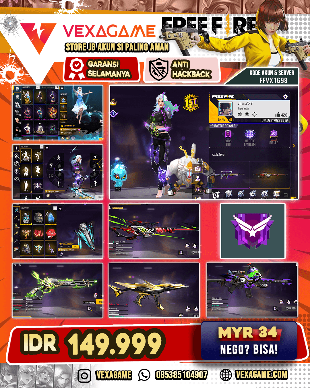 SG Lumut | AN94 Tornado Bold | MP5 Crowned Glory | M28 Envionus Desire