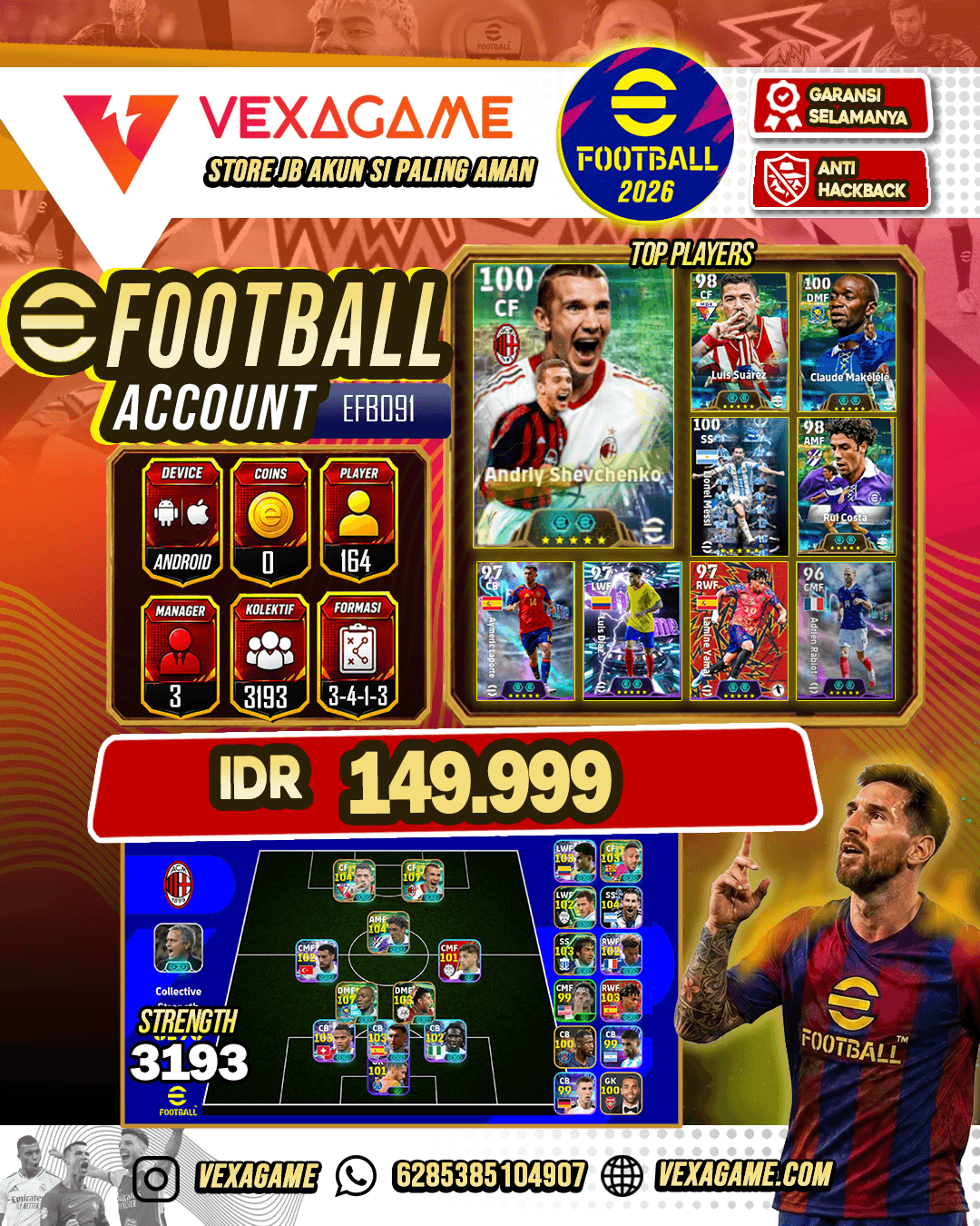 Shevchenko Milan Epic | Claude Makelele Epic | Rui Costa Epic | Suarez Epic