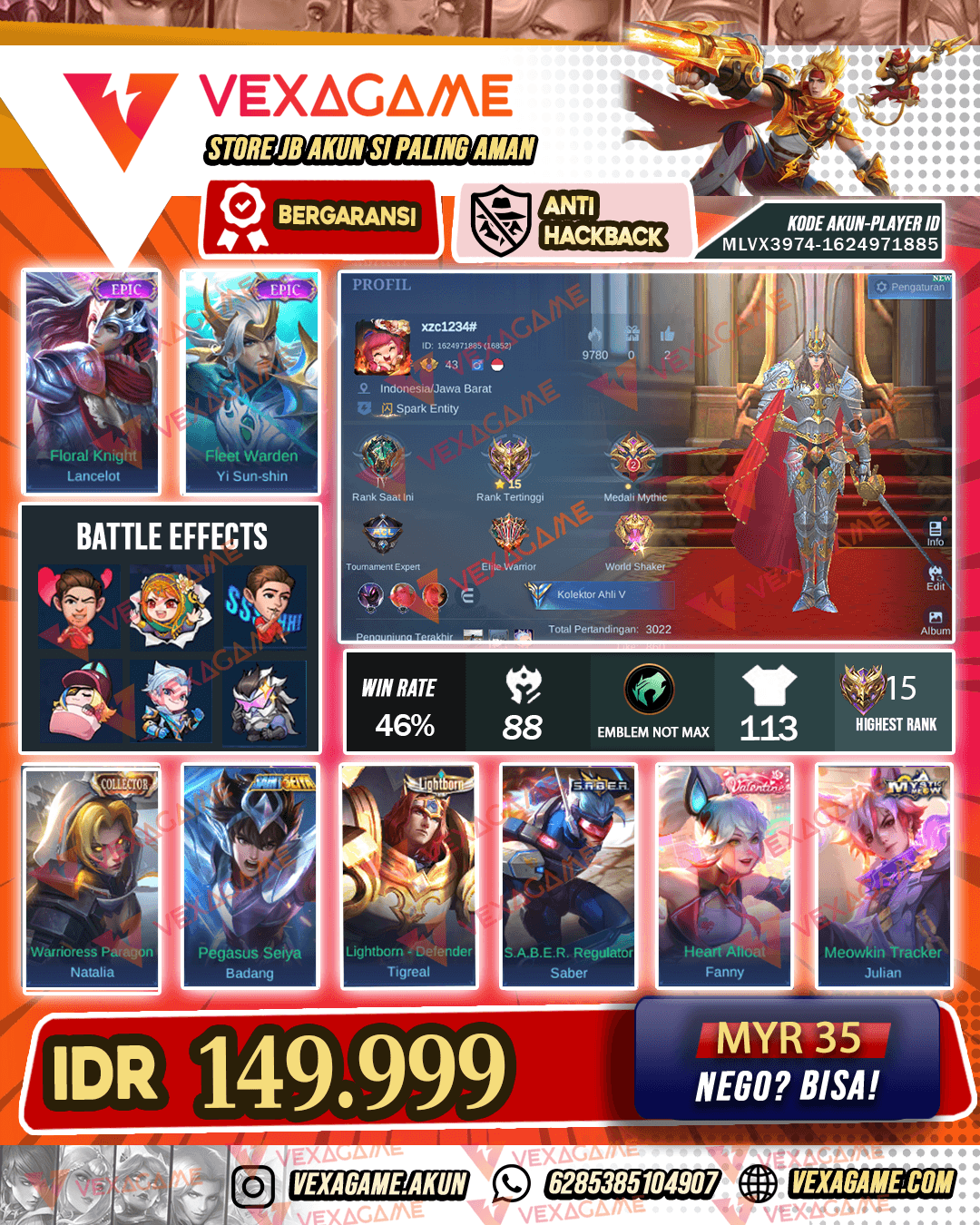 Lancelot Epic X YSS Epic