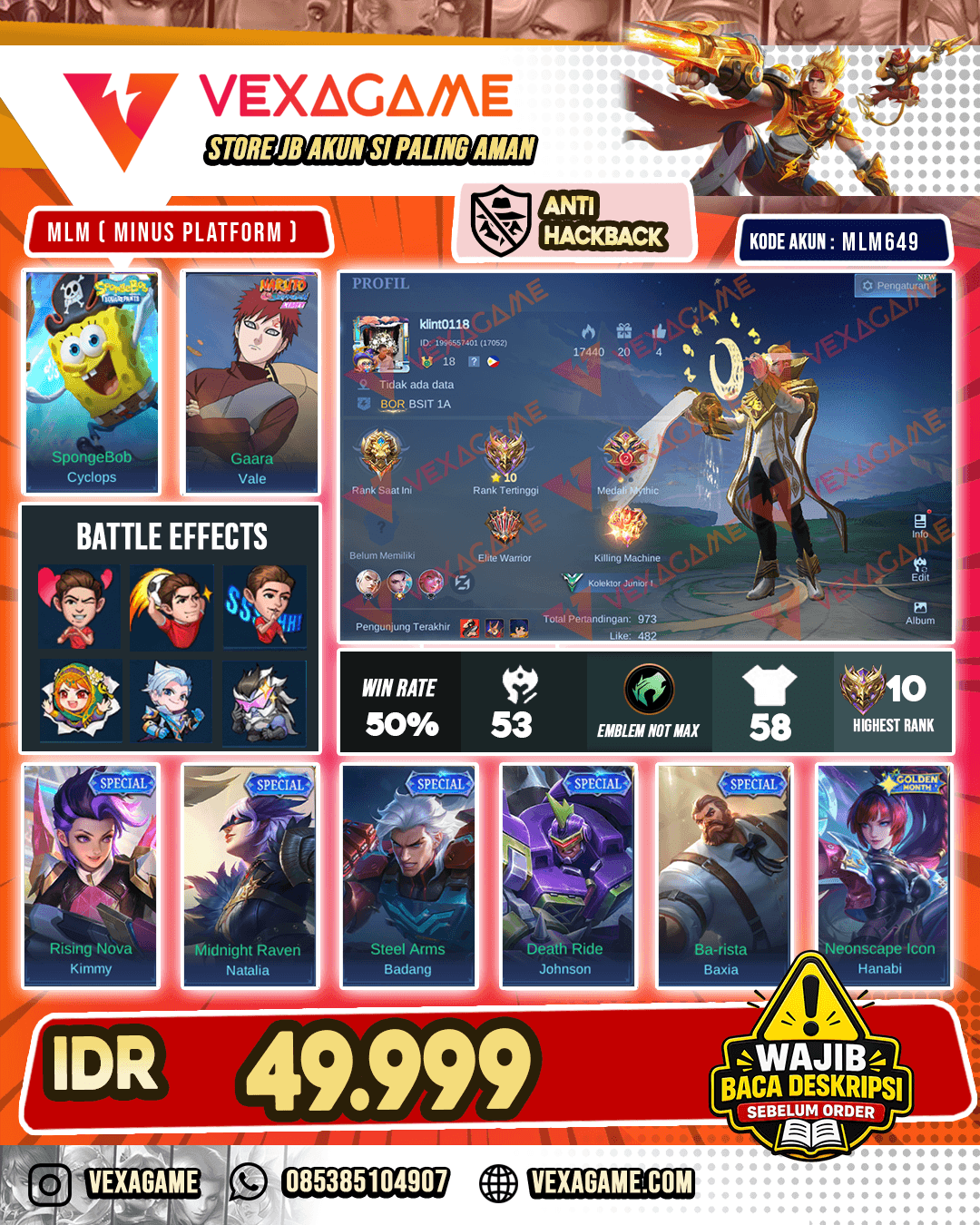 Akun Murah Harga Pelajar