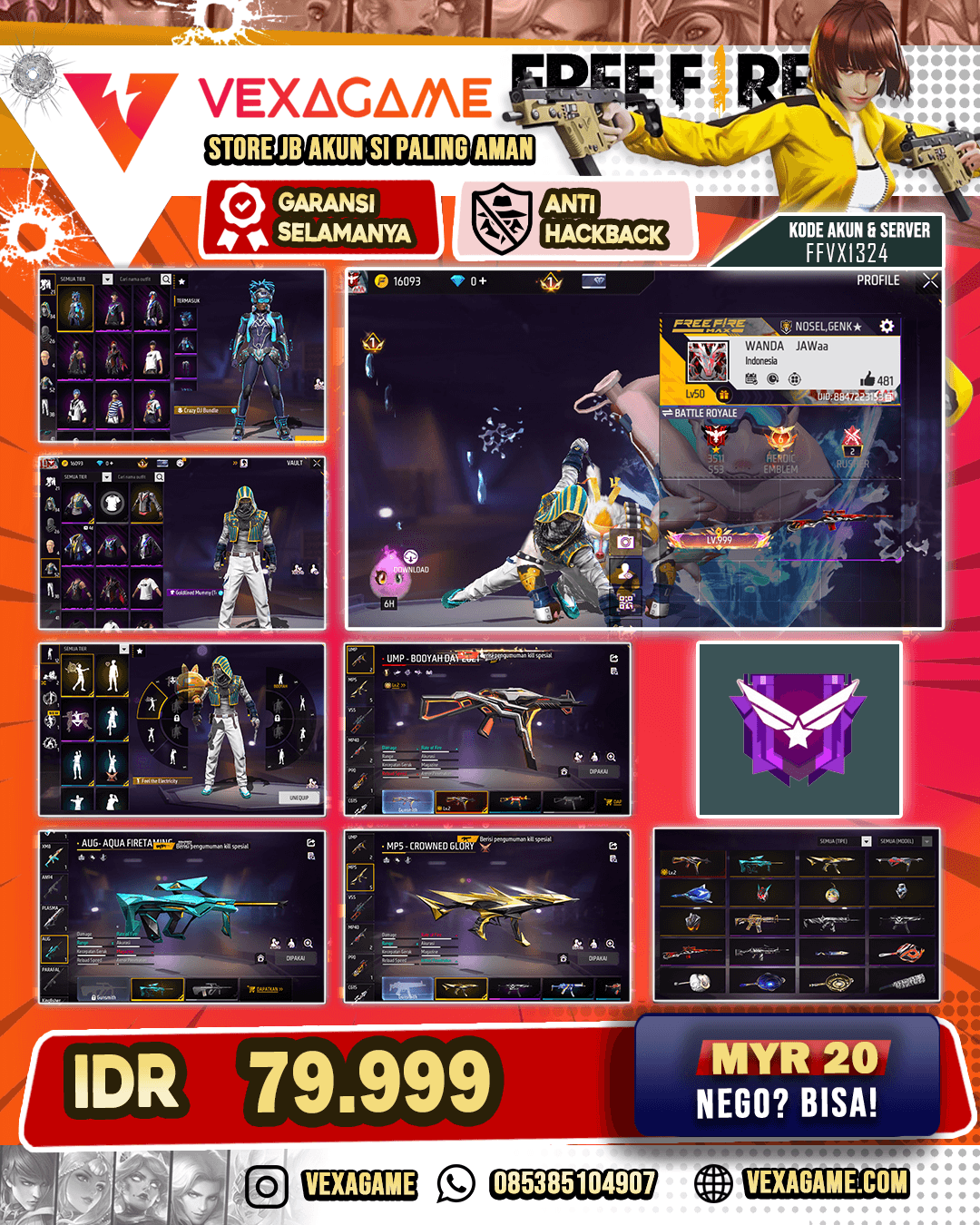 EVO UMP | AUG AQUA | MP5 CROWNED GLORY | VAULT 50