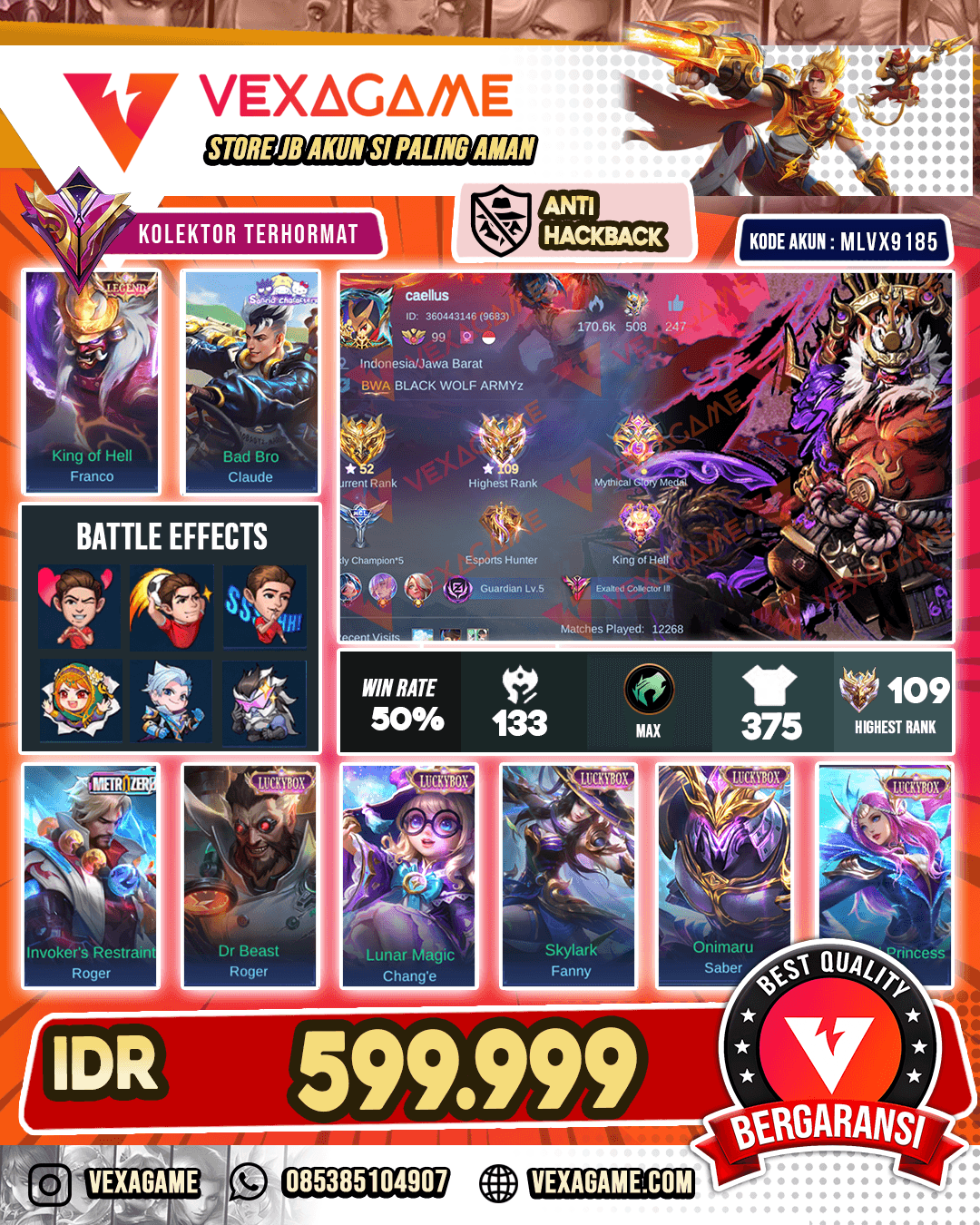 Franco Legend | Claude Sanrio | Roger Metro Zero